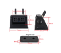 Kit de monitor AHD IPS de 7” + cámara trasera inalámbrica magnética con batería integrada