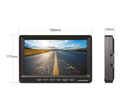 Monitor AHD IPS 7” independiente con 2 entradas de vídeo y mando a distancia