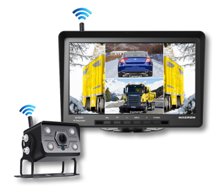 Kit monitor AHD IPS de 10” + cámara trasera inalámbrica