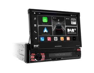 Sistema multimedia ANDROID 13 con pantalla motorizada de 7", CarPlay y Android Auto wireless y receptor DAB integrado