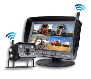 Kit monitor AHD IPS de 7” + cámara trasera inalámbrica