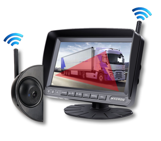 Kit monitor AHD IPS de 7” + cámara lateral inalámbrica