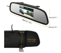 Monitor AHD de 5” con espejo retrovisor