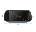 Espejo retrovisor con monitor LCD AHD 7” IPS
