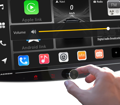 Sistema a medida compuesto por monitor T1003DAB ANDROID 13 pantalla QLED 1920x1080 10'' capacitiva, cuerpo 1din + soportes, Cableado P&P e interfaz de mandos al volante CAN-BUS para Ford Transit desde 2019