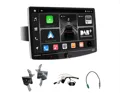 Sistema a medida compuesto por monitor T1003DAB ANDROID 13 pantalla QLED 1920x1080 10'' capacitiva, cuerpo 1din + soportes, Cableado P&P e interfaz de mandos al volante CAN-BUS para Ford Transit desde 2019