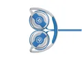 JOY30WB - Auricular Supraaural Plegable Azul/Blanco con Cable Anti-Nodo