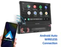Sistema multimedia ANDROID 13 con pantalla motorizada de 7", CarPlay y Android Auto wireless y receptor DAB integrado