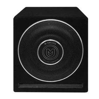 Subwoofer amplificado de 8 pulgadas en caja sellada 200W RMS para maletero